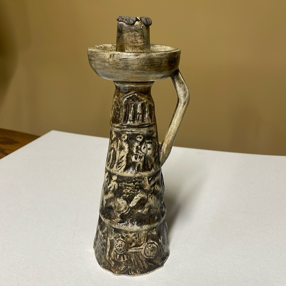 SAM wine bottle/Vase Of San Marino Italy Rare 1950’s sealed with liquid inside
